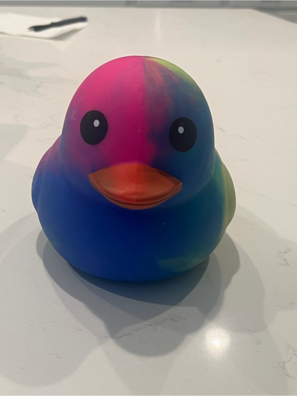 Colorful Rubber Duck Bath Toy - Rainbow Multi-Color